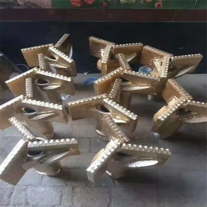 Forging Type Drag Drill Bit Three Wings Alloy Steel / Carbide Material