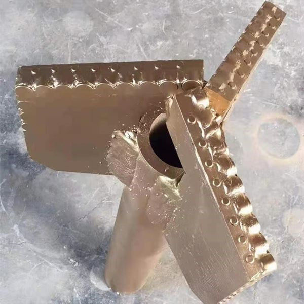 Forging Type Drag Drill Bit Three Wings Alloy Steel / Carbide Material
